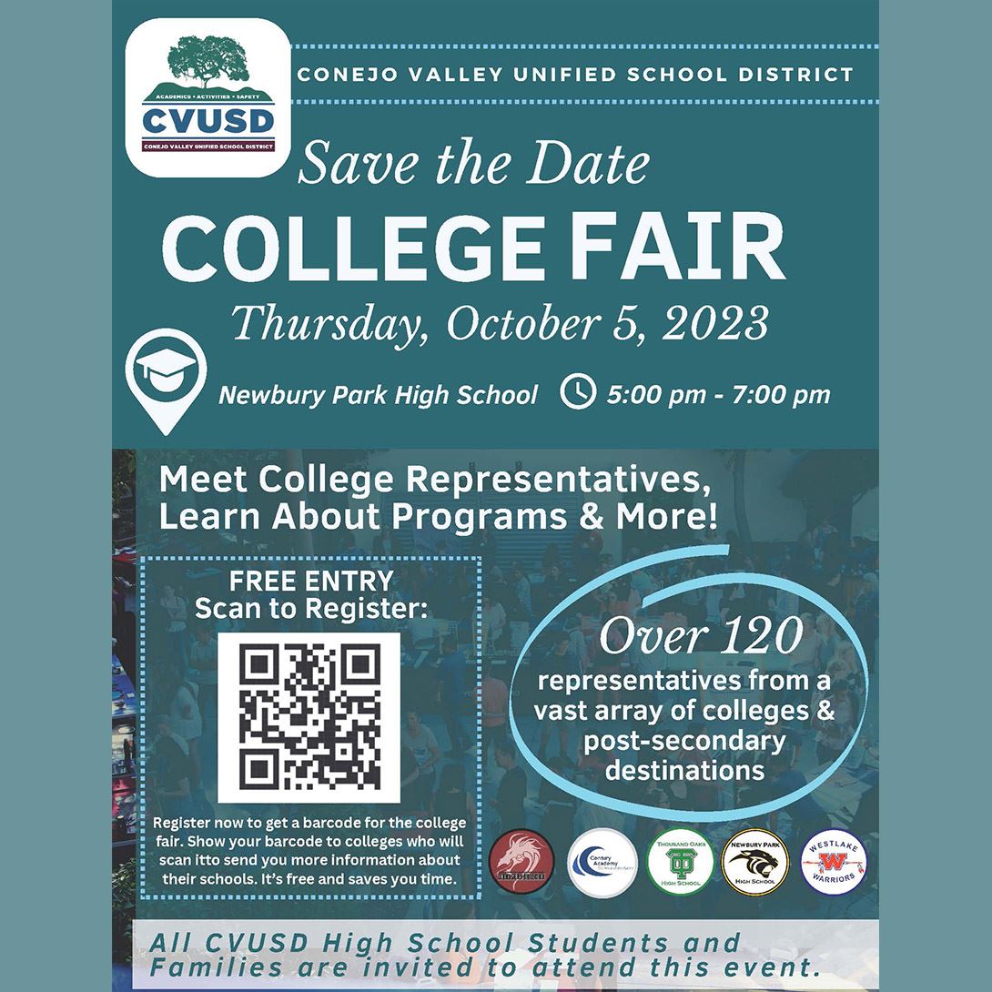  Save the Date: CVUSD's Annual College Fair Returns this October